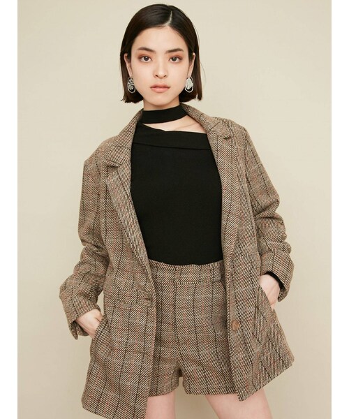 EMODA（エモダ）の「スウィッチングシングルジャケット（テーラードジャケット・ライトミックス/ミックス/ブラック・F）」の22枚目の写真