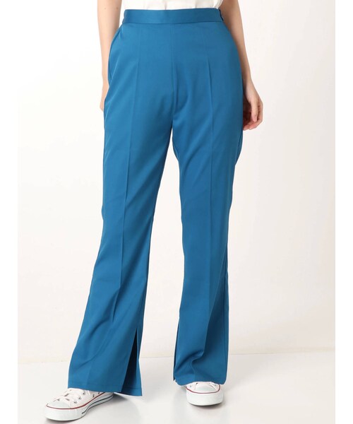 jouetie（ジュエティ）の「スリットフィットパンツ（パンツ・ブルー/ベージュ/ミックス/ブラック・M）」の6枚目の写真