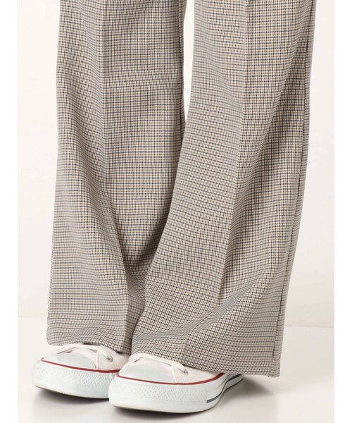 jouetie（ジュエティ）の「スリットフィットパンツ（パンツ・ブルー/ベージュ/ミックス/ブラック・M）」の20枚目の写真