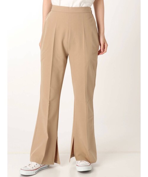 jouetie（ジュエティ）の「スリットフィットパンツ（パンツ・ブルー/ベージュ/ミックス/ブラック・M）」の4枚目の写真