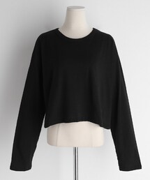 DHOLIC | バックカットクロップドTシャツ(Tシャツ/カットソー)