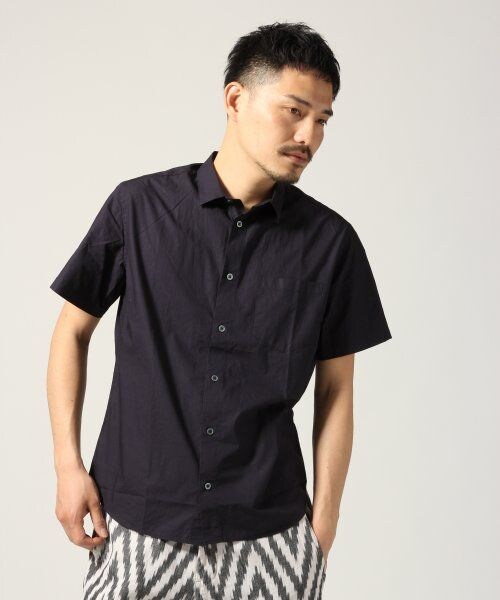 GLOBAL WORK（グローバルワーク）の「ブロードシャツ半袖（トップス・メンズ・ホワイト06/ワインレッド36/グリーン72/ダークグリーン75/ネイビー88・Ｓ/Ｍ/Ｌ/ＸＬ）」の4枚目の写真