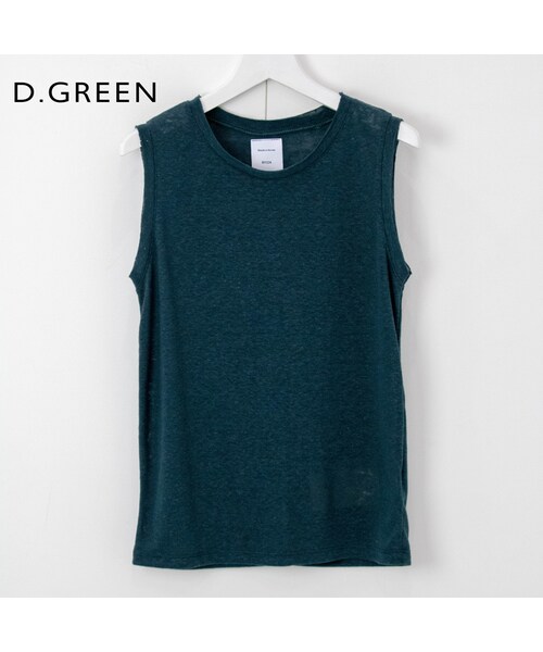 Sheson（シーズン）の「Sheson(シーズン) select リネンブレンドタンクトップ（シャツ/ブラウス・レディース・ホワイト/ベージュ/グリーン/ブラウン/ブラック・FREE）」の5枚目の写真