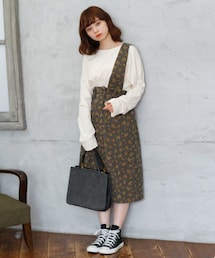 Crisp | フラワーサロペットスカート(サロペット/オーバーオール)