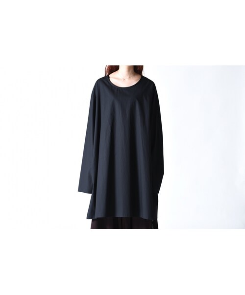 BISHOOL(ビシュール)の「BISHOOL Silk Big Pullover black(Tシャツ/カットソー・レディース・ブラック・Y)」の1枚目の写真