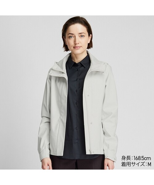 UNIQLO（ユニクロ）の「ブロックテックパーカ（その他アウター・レディース・NAVY 69/BLACK 09/LIGHT GRAY 02・XS/L/M/S/XXL/XL/3XL）」の3枚目の写真