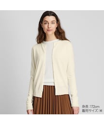 UNIQLO | エクストラファインメリノクルーネックカーディガン（長袖）(カーディガン/ボレロ)