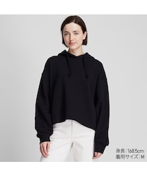 UNIQLO | スウェットクロップドプルパーカ（長袖）(パーカー)