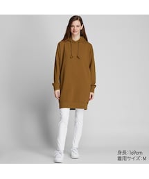 UNIQLO | スウェットフーデッドワンピース（長袖）(ワンピース)