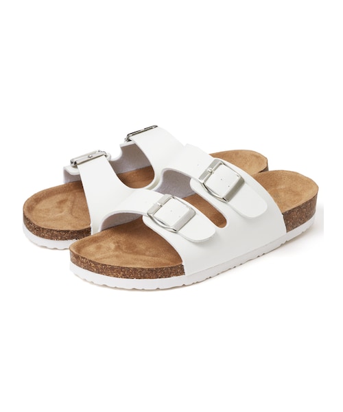 GRL（グレイル）の「ベルトコンフォートサンダル（サンダル・レディース・ブラック/ホワイト・24.5）」の2枚目の写真