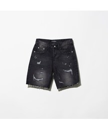 STORES.jp | ILLCOMMONS CRASH DENIM SHORTS BLACK（イルコモンズ　クラッシュデニムショーツ　ブラック）(その他パンツ)