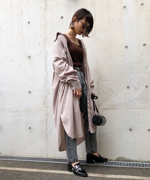 PAGEBOY（ページボーイ）の「【WEB先行予約】エアコールシャツワンピース（ワンピース/ドレス・レディース・グレージュ/ベージュ/マスタード・F）」の7枚目の写真