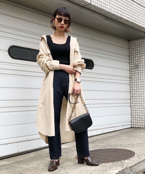 PAGEBOY（ページボーイ）の「【WEB先行予約】エアコールシャツワンピース（ワンピース/ドレス・レディース・グレージュ/ベージュ/マスタード・F）」の10枚目の写真