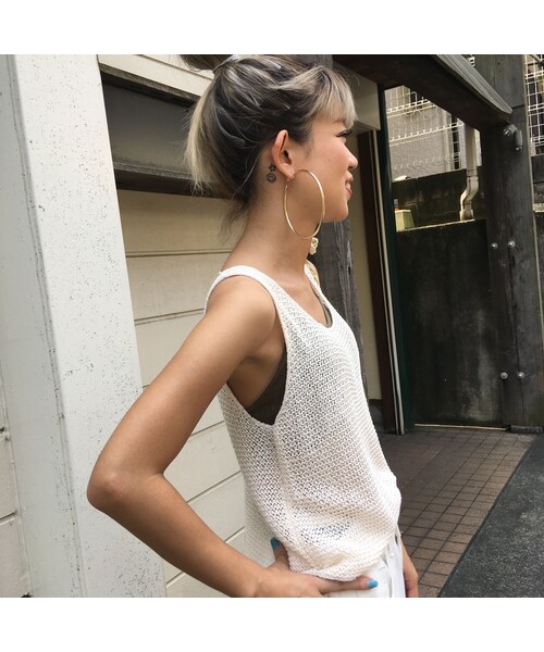 no brand（ノーブランド）の「肌見せニットタンク（タンクトップ・レディース・その他）」の6枚目の写真