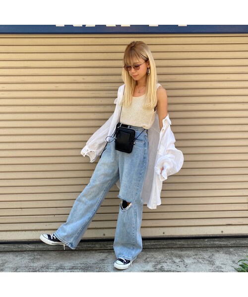 no brand（ノーブランド）の「肌見せニットタンク（タンクトップ・レディース・その他）」の2枚目の写真