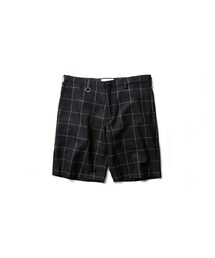 LIFUL MINIMAL GARMENTS. | GRID CHECK SHORT navy(その他)