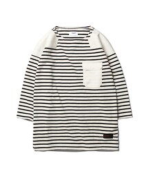 ESPIONAGE | Dutch CMD Basque 3/4 Shirt Ivory/Black(トップス)