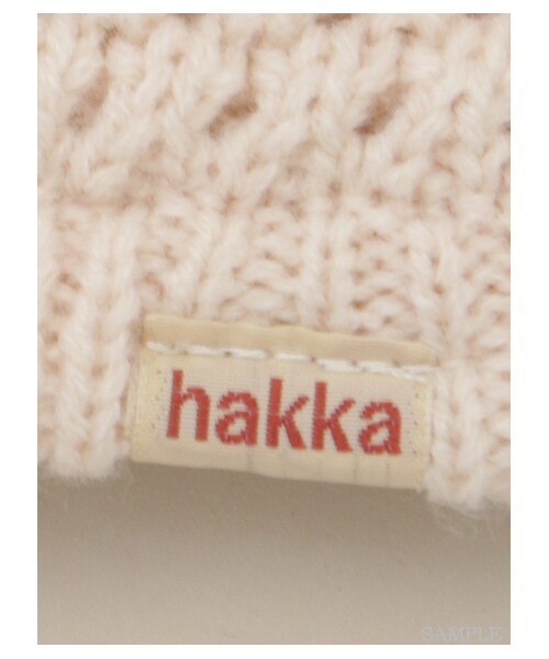 HAKKA BABY（ハッカベビー）の「［ベビー］いちご型ニット帽子（帽子・キッズ・生成/ピンク・48）」の5枚目の写真