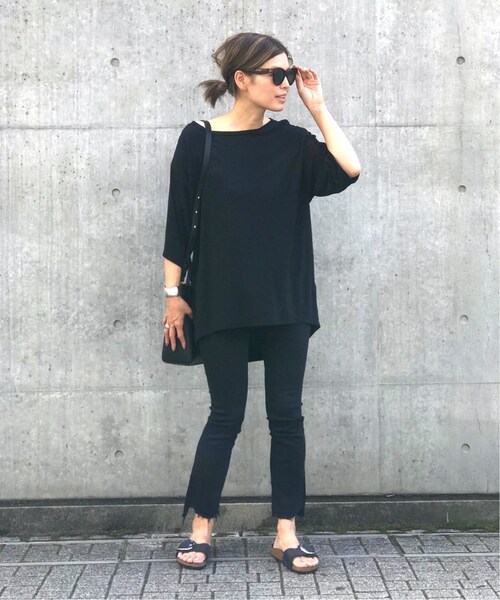 Deuxieme Classe（ドゥーズィエムクラス）の「パンツ(Deuxieme Classe)（パンツ・ブラック/24/在庫あり/25/26/27/28）」の4枚目の写真