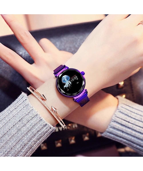 no brand（ノーブランド）の「おしゃれ スマートウォッチ レディース 2019 LEMFO スマート