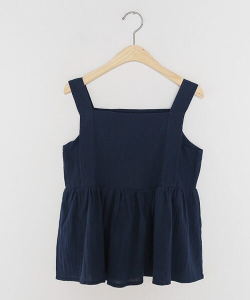 DHOLIC（ディーホリック）の「スクエアネックフレアヘムスリーブレス（タンクトップ・レディース・ホワイト/その他/グリーン・FREE）」の3枚目の写真