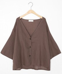 DHOLIC | リネンVネックボタンカーディガン(カーディガン/ボレロ)