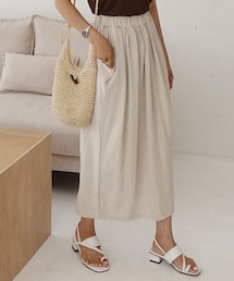 DHOLIC | ポケットリネン混スリットスカート(スカート)