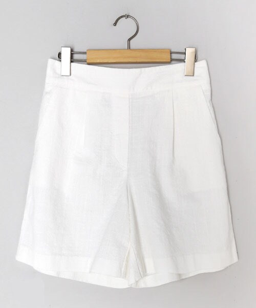 DHOLIC(ディーホリック)の「コットンワンタックショートパンツ(その他パンツ・レディース・ホワイト/ブラウン/ブラック/ブルー/ベージュ/レッド・FREE)」の1枚目の写真