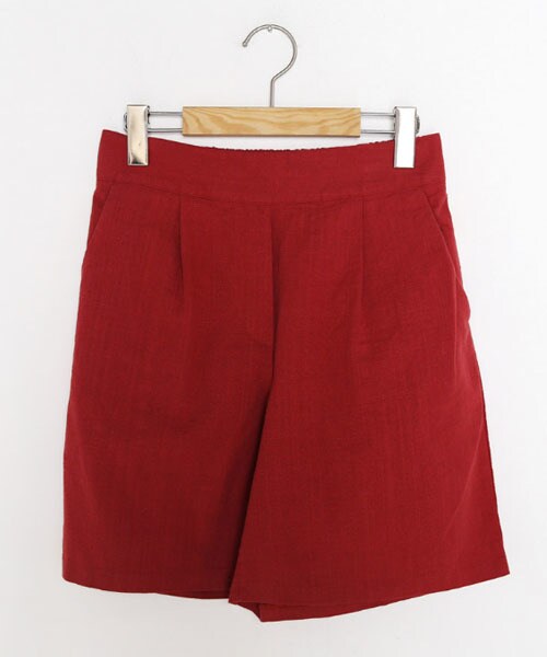 DHOLIC(ディーホリック)の「コットンワンタックショートパンツ(その他パンツ・レディース・ホワイト/ブラウン/ブラック/ブルー/ベージュ/レッド・FREE)」の6枚目の写真