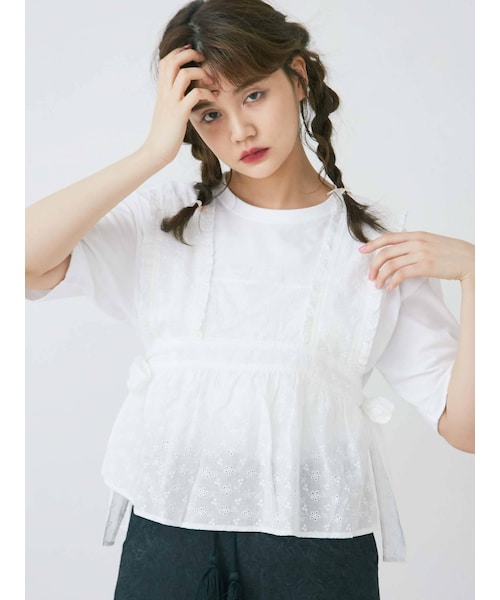 メリージェニー　フリルレースシャツ F メリージェニーフリルレースシャツ F
