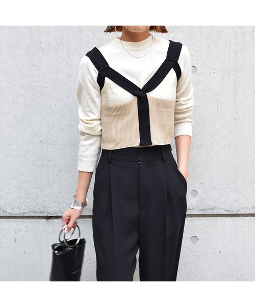 no brand（ノーブランド）の「メッシュニットキャミ（キャミソール・レディース・その他）」の4枚目の写真