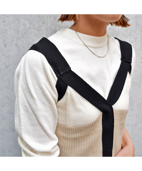 no brand（ノーブランド）の「メッシュニットキャミ（キャミソール・レディース・その他）」の5枚目の写真