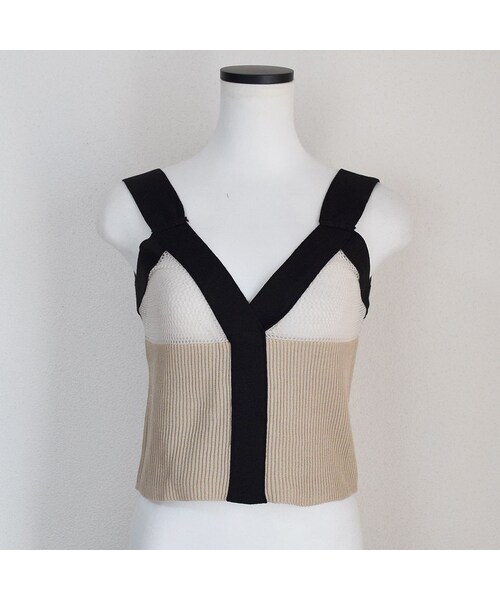 no brand（ノーブランド）の「メッシュニットキャミ（キャミソール・レディース・その他）」の9枚目の写真