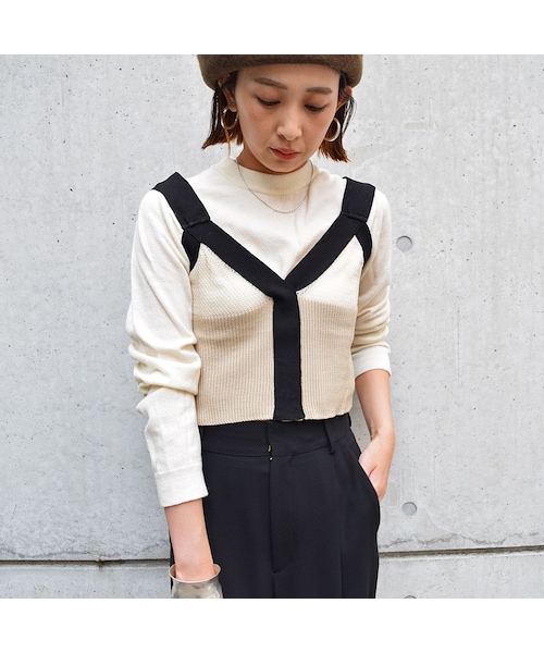 no brand（ノーブランド）の「メッシュニットキャミ（キャミソール・レディース・その他）」の6枚目の写真