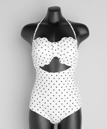 DHOLIC | 2TYPEドットワンピース水着(水着)