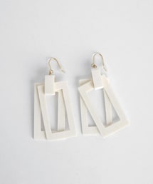 DHOLIC | ダブルウッドスクエアフックピアス(ピアス（両耳用）)