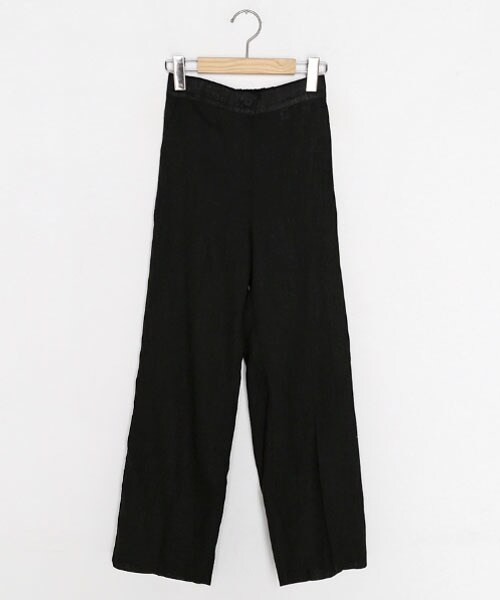 DHOLIC(ディーホリック)の「リネン混スリムパンツ(その他パンツ・レディース・ブラック/ベージュ・FREE)」の1枚目の写真