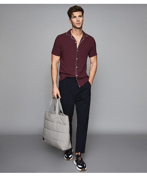 REISS,Ferdinando Bordeaux Tipped Cuban 