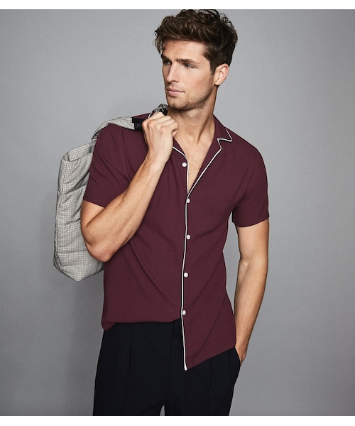 REISS,Ferdinando Bordeaux Tipped Cuban 