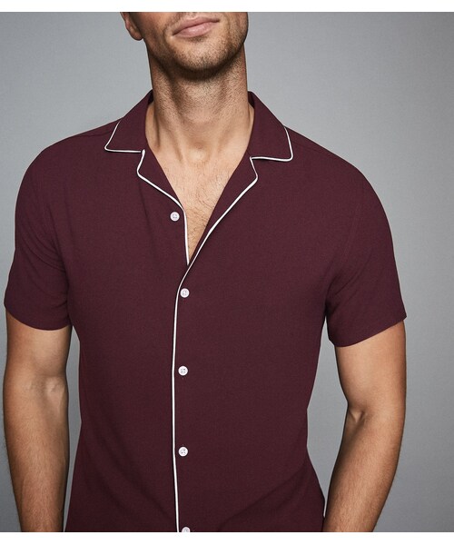 REISS,Ferdinando Bordeaux Tipped Cuban 