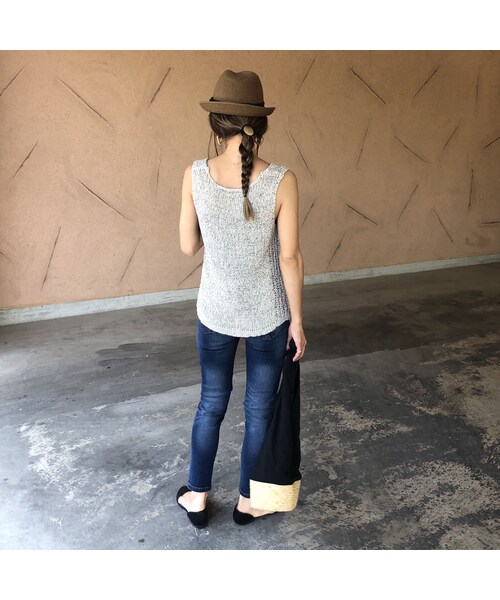 copine（コピン）の「再入荷！おしゃれデザイン！杢テープ糸ざっくりサマーニットタンク(3color)【クリックポスト対象商品】（タンクトップ・レディース・その他）」の11枚目の写真