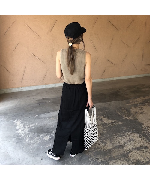 copine(コピン)の「【期間限定価格】再入荷!大人ベーシック!綿タッチアクリルノースリーブニット(3color)【クリックポスト対象商品】(ニット/セーター・レディース・その他)」の9枚目の写真