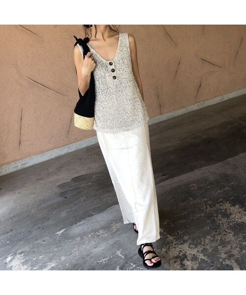 copine（コピン）の「リネンコットン切り替えかごバッグ（かごバッグ・レディース・その他）」の12枚目の写真