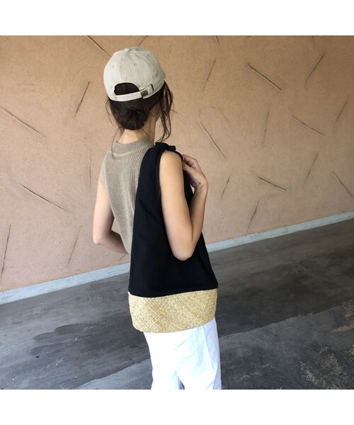 copine（コピン）の「リネンコットン切り替えかごバッグ（かごバッグ・レディース・その他）」の15枚目の写真