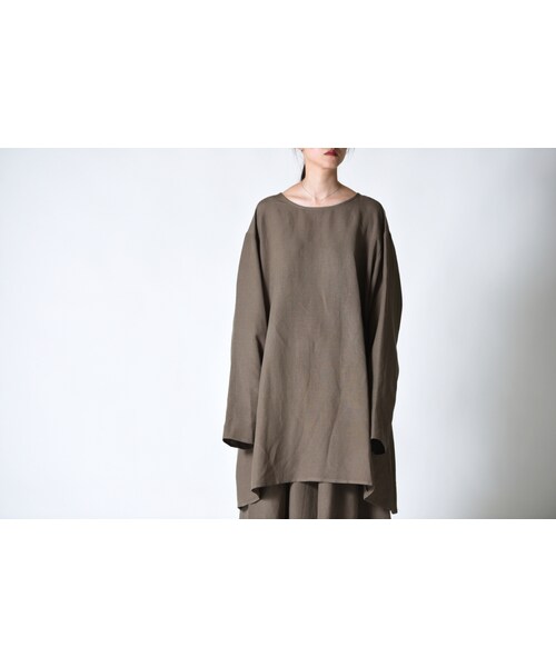 BISHOOL（ビシュール）の「BISHOOL Linen Rayon Big Pullover（Tシャツ