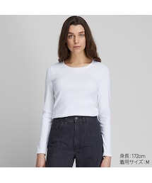 UNIQLO | コットンフライスクルーネックT（長袖）(Tシャツ/カットソー)