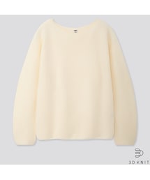 UNIQLO | 3Dコットンボリュームスリーブセーター（長袖）(ニット/セーター)