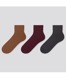 UNIQLO | レギュラーソックス（クルーテーパー・3足組）(レギンス/スパッツ)