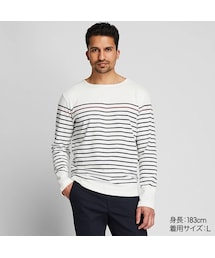 UNIQLO | ウォッシュボーダーT（長袖）(Tシャツ/カットソー)