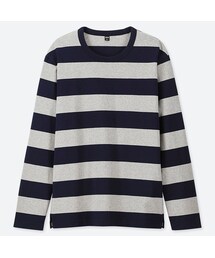 UNIQLO | ウォッシュボーダーT（長袖）(Tシャツ/カットソー)
